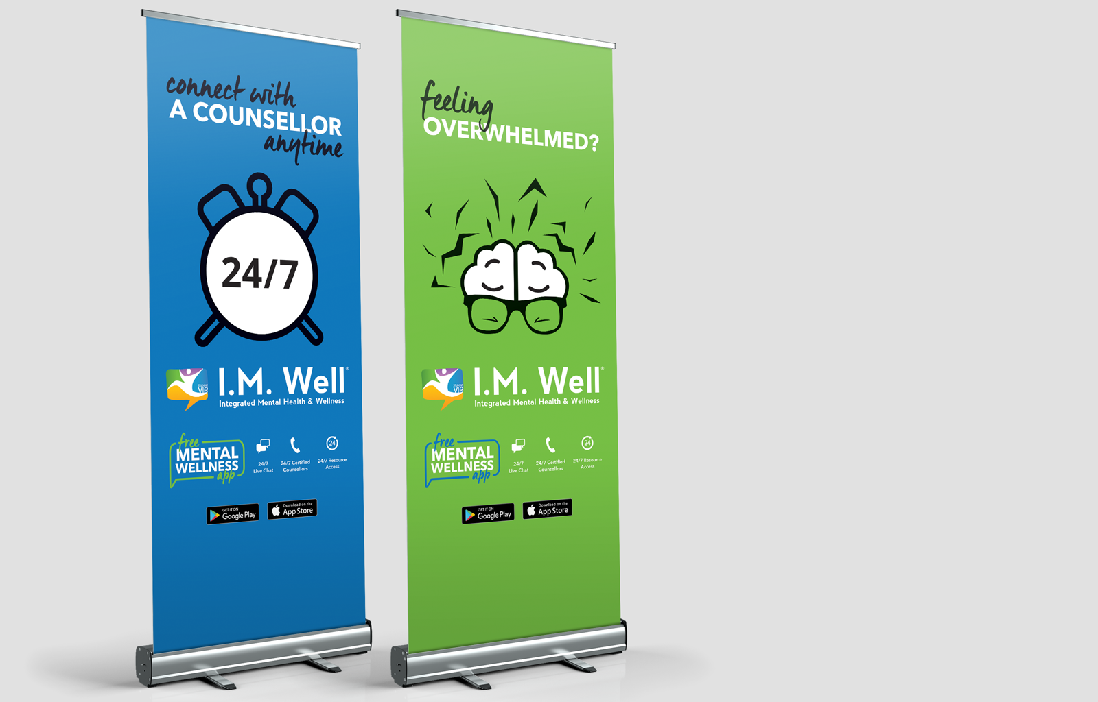 I.M. Well Stand Up Banners